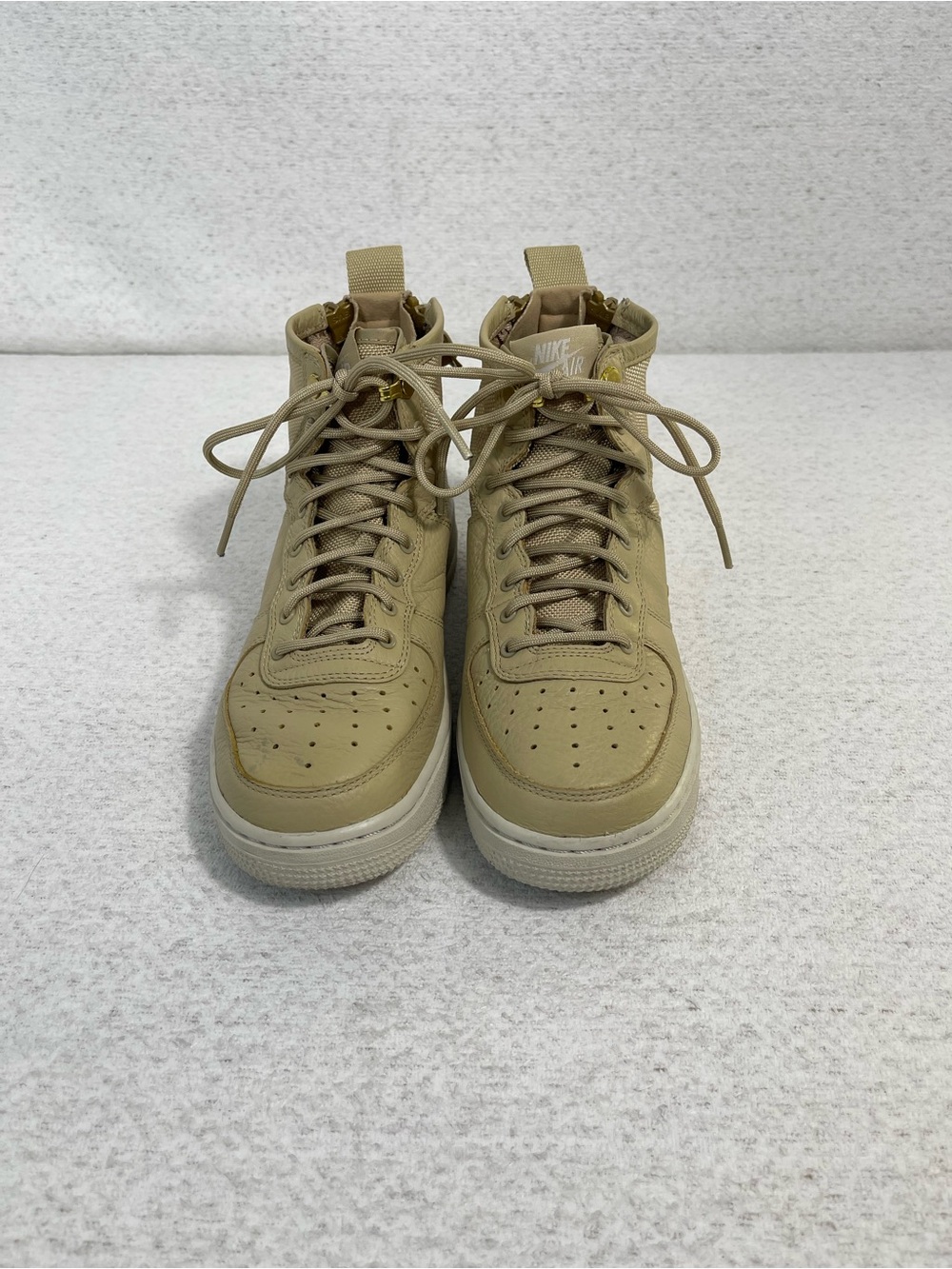 Nike Air Force 1 SF High Top Lace-Up Zip Sneakers, AJ0424-200,Sz5.5. SKU#0589